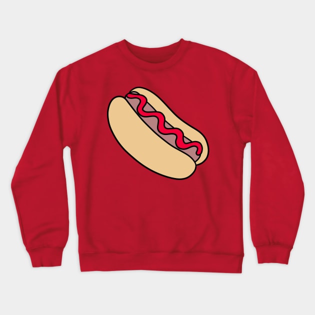 Hotdog with Ketchup Crewneck Sweatshirt by saradaboru